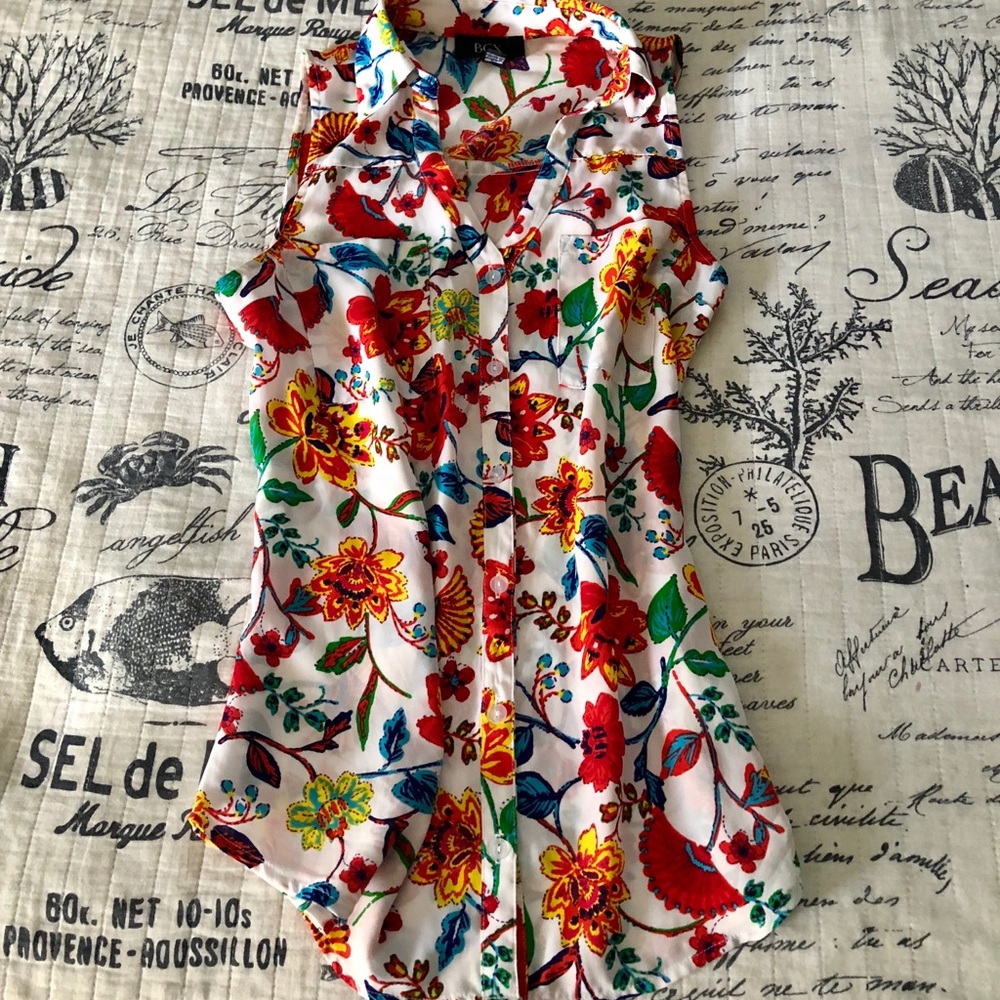 Collard Tank Blouse
